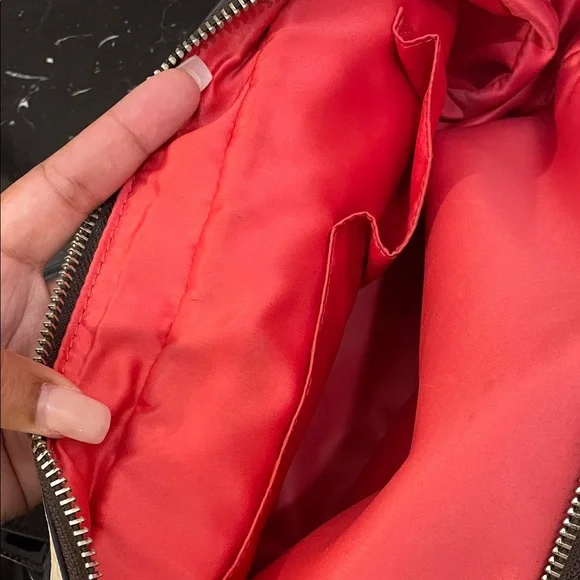 Coach Signature Canvas & Leather Satchel – Red/Pink Interior – Style No. 13382 - Picture 10 of 13